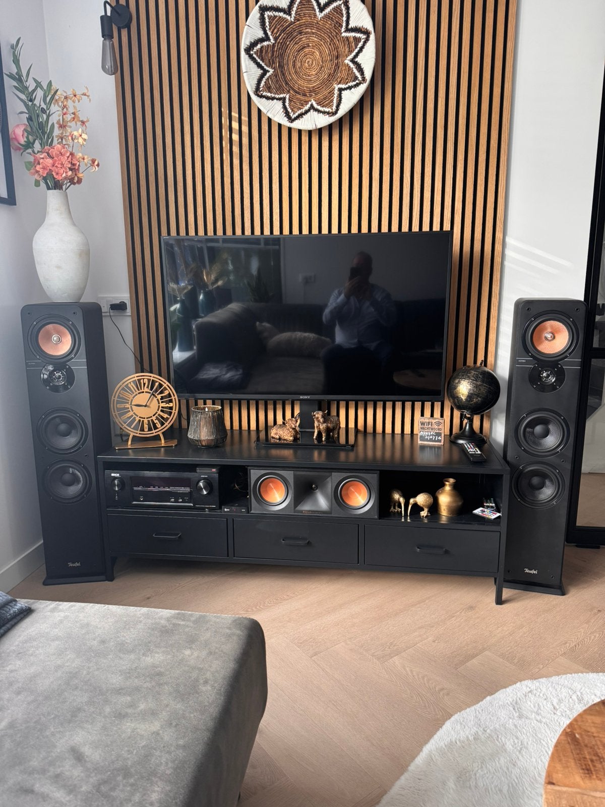 Te koop Denon X-1200w met teufel boxen, Ophalen, Zo goed als nieuw, Audio