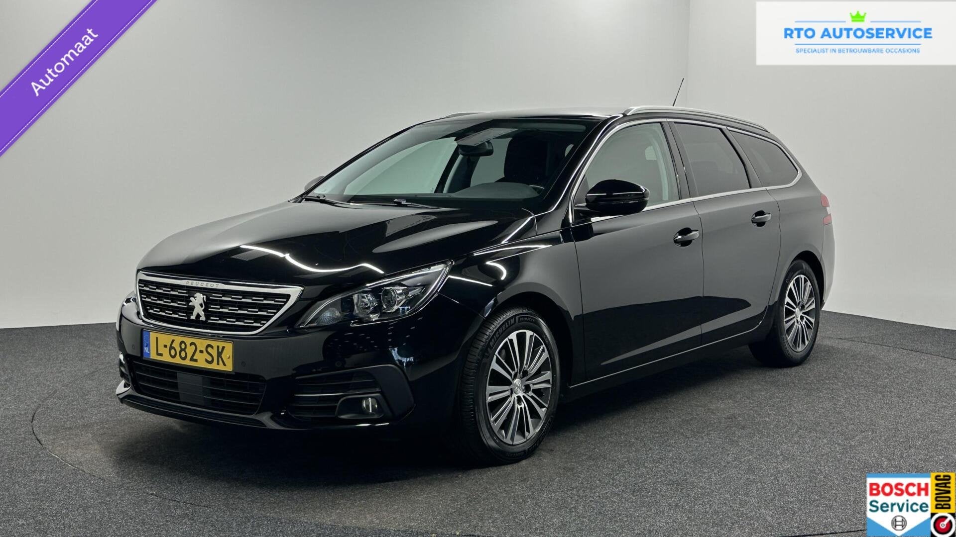 Peugeot 308 SW 1.2 PureTech Allure CARPLAY NAVI CRUISE ECC D, Auto's, Peugeot, 1199 cc, Met garantie (alle), Leder en Stof, Zwart