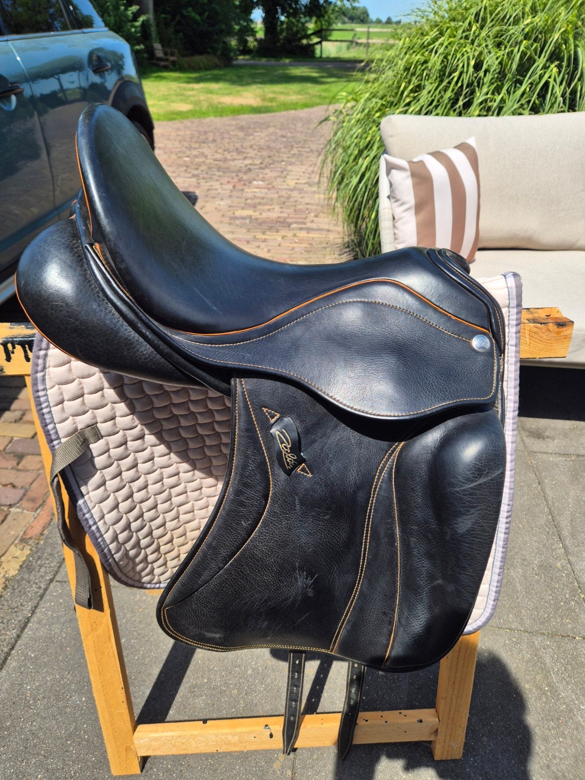 Super mooi Zaldi dressuur zadel model San Jorge 17.5 inch, Ophalen, Gebruikt, Dressuur