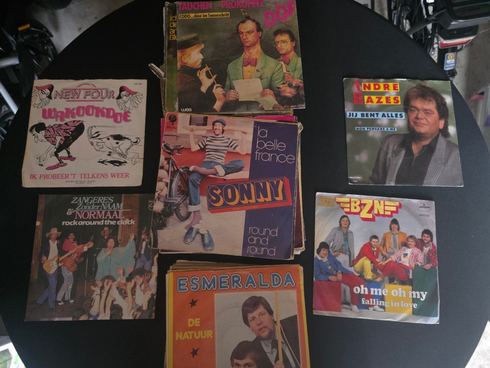 100 singles Nederlands/Engels, Gebruikt, 7 inch, Overige typen, Nederlandstalig