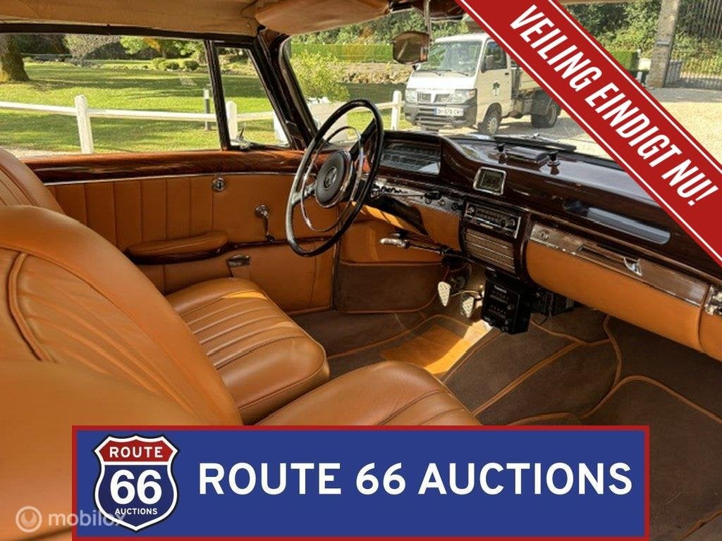 Mercedes-Benz 220 SE Cabriolet Ponton | 1960 | Route 66 Auct, Auto's, Oldtimers, Overige carrosserieën, Zwart, Mercedes-Benz, Bedrijf