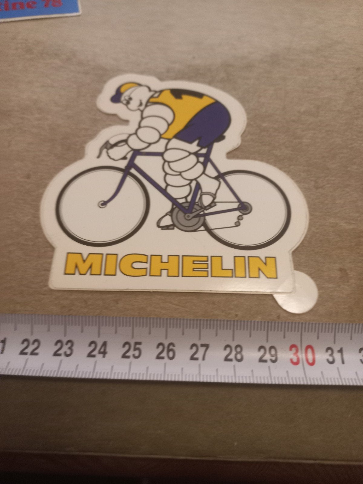 Vintage Michelin Bibendum fietssticker, Ophalen of Verzenden