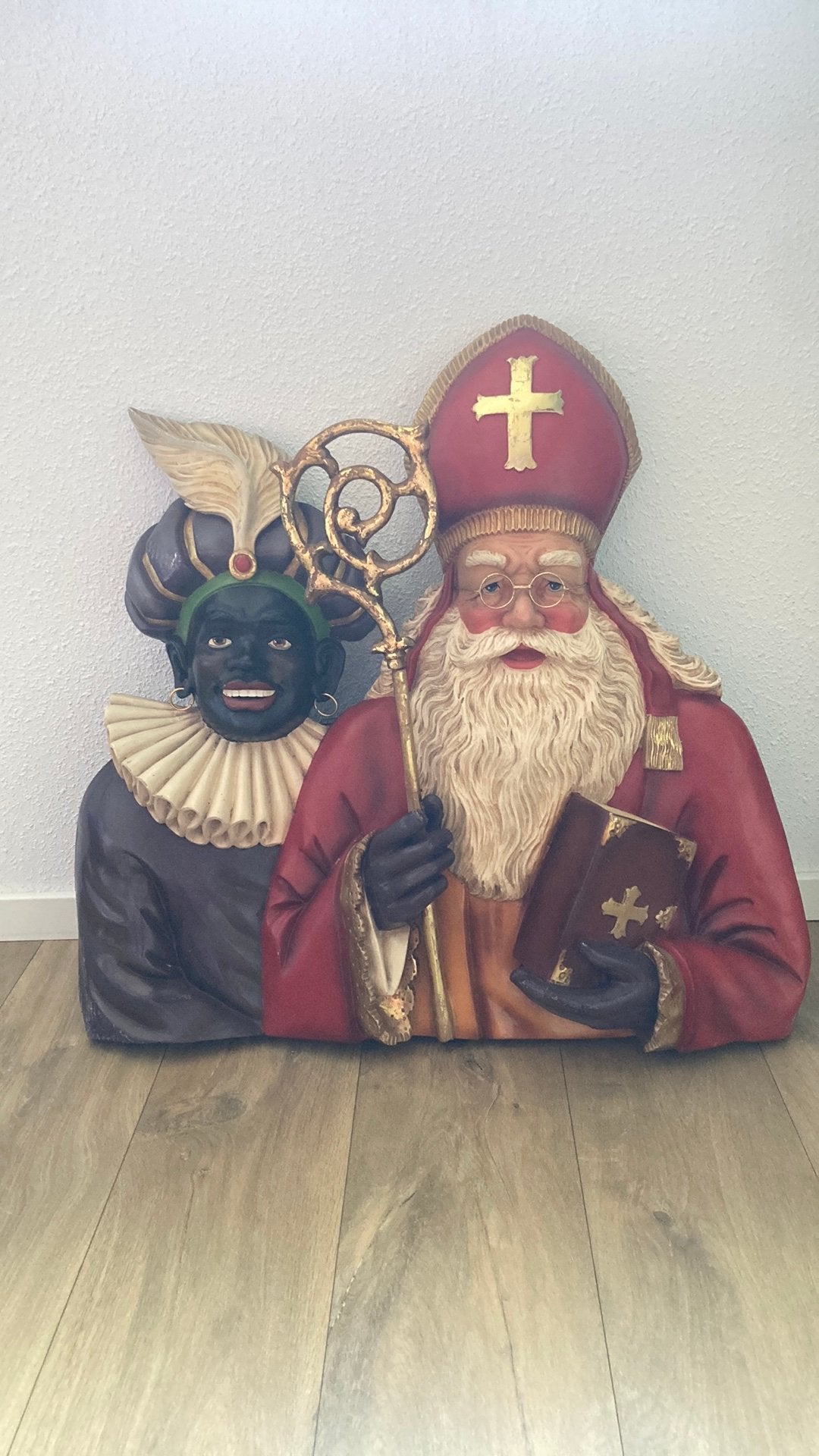 Sinterklaas zwarte piet beeld vintage, Ophalen, Gebruikt