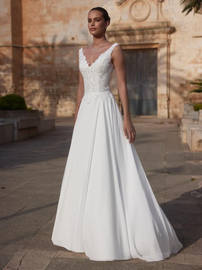 Nieuw, trouwjurk, Bianco Evento, Camelia, ivoor, S t/m 5XL, Ophalen, Trouwjurk, Wit, Bianco Evento