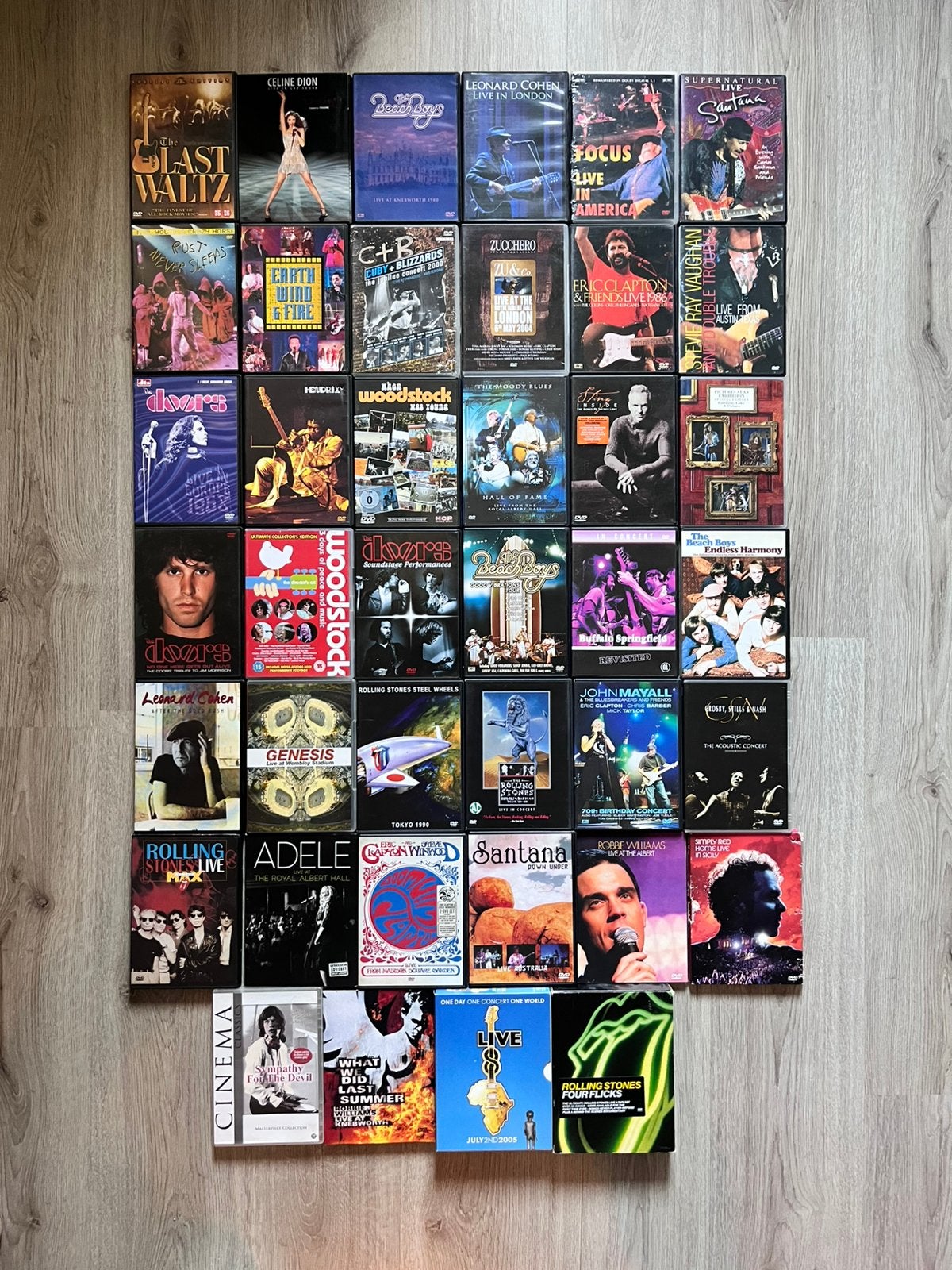 DVD verzameling (40) o.a. Rolling Stones Santana Doors, Alle leeftijden, Ophalen of Verzenden, Zo goed als nieuw
