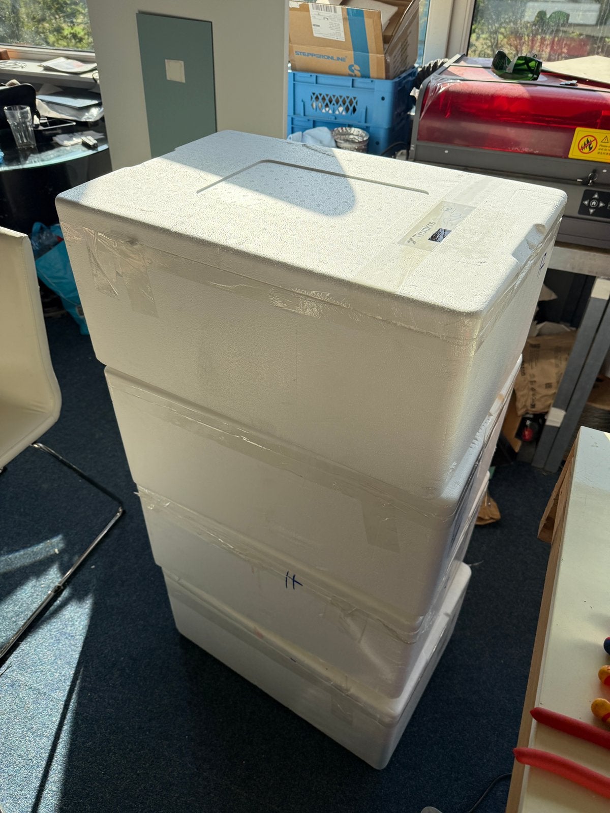 2x Tempex / EPS koelbox 60x39x27 cm – als nieuw, Ophalen, Zo goed als nieuw, Koelelement