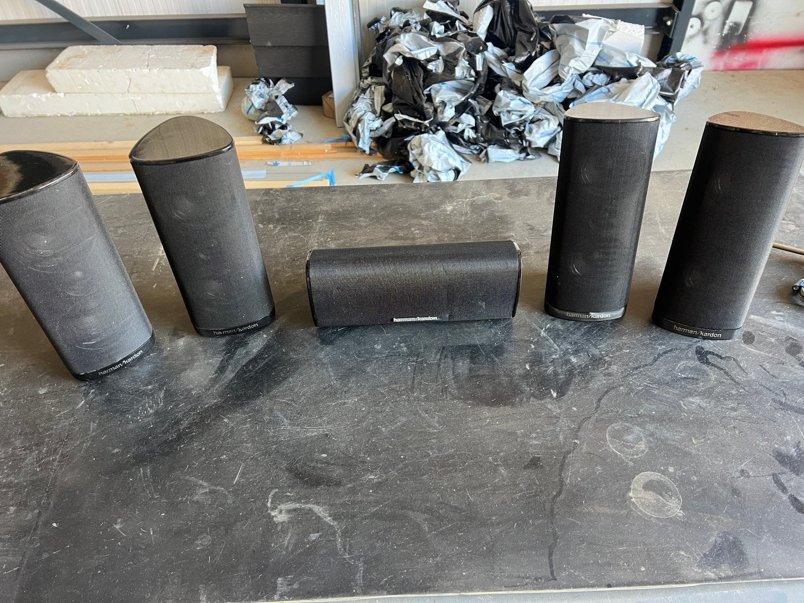 Harman Kardon Speakerset - 5 stuks, Audio, Tv en Foto, Luidsprekers, Ophalen, Gebruikt, Speakerset, Geschikt voor surround/home cinema