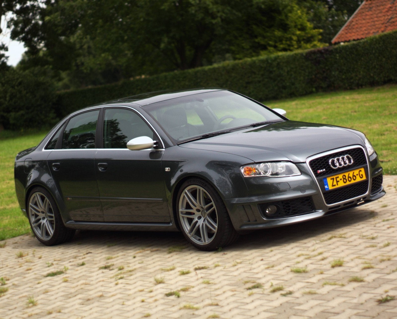 Audi RS4 4.2 V8 Quattro Handgeschakeld, Auto's, Audi, Leder, Handgeschakeld, Vierwielaandrijving, 7 km/l