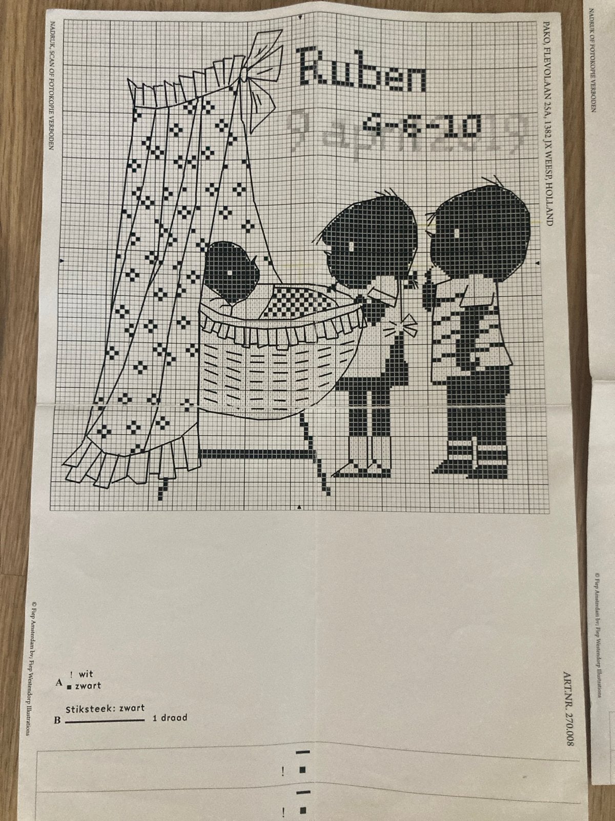 3 Jip en Janneke borduurpatronen, Ophalen of Verzenden, Gebruikt, Handborduren, Patroon