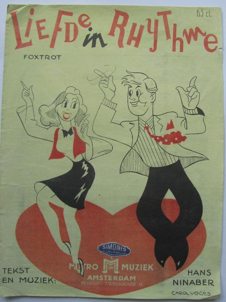 LIEFDE IN RHYTHME - IK HOU ZOOVEEL VAN JOU *Oude Bladmuziek*, Muziek en Instrumenten, Bladmuziek, Ophalen of Verzenden, Gebruikt