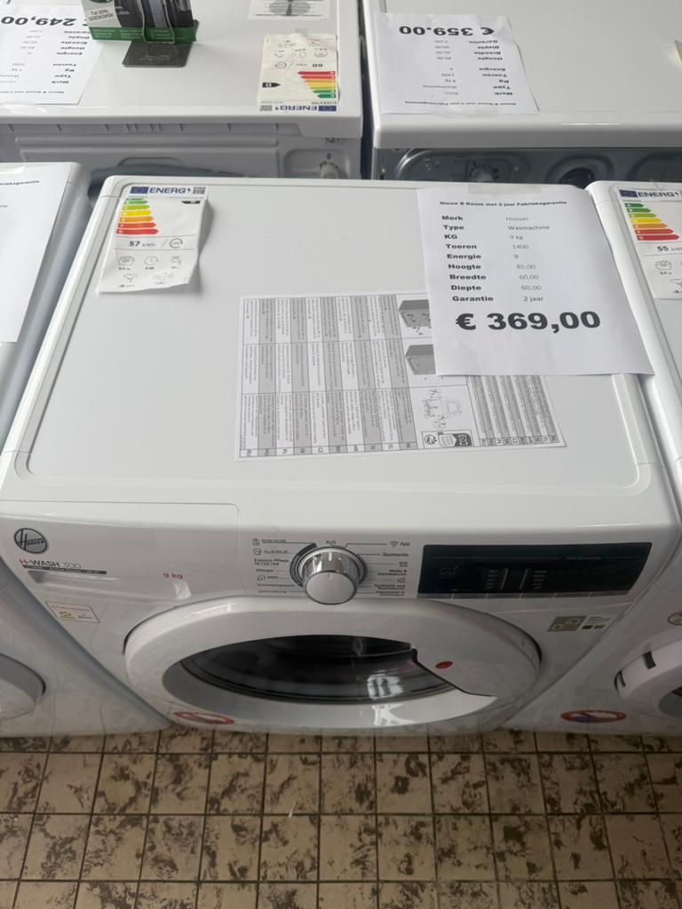 Hoover 9 kg wasmachine 1400 toeren nieuw, Witgoed en Apparatuur, Wasmachines, Nieuw, Voorlader, 8 tot 10 kg, Minder dan 85 cm