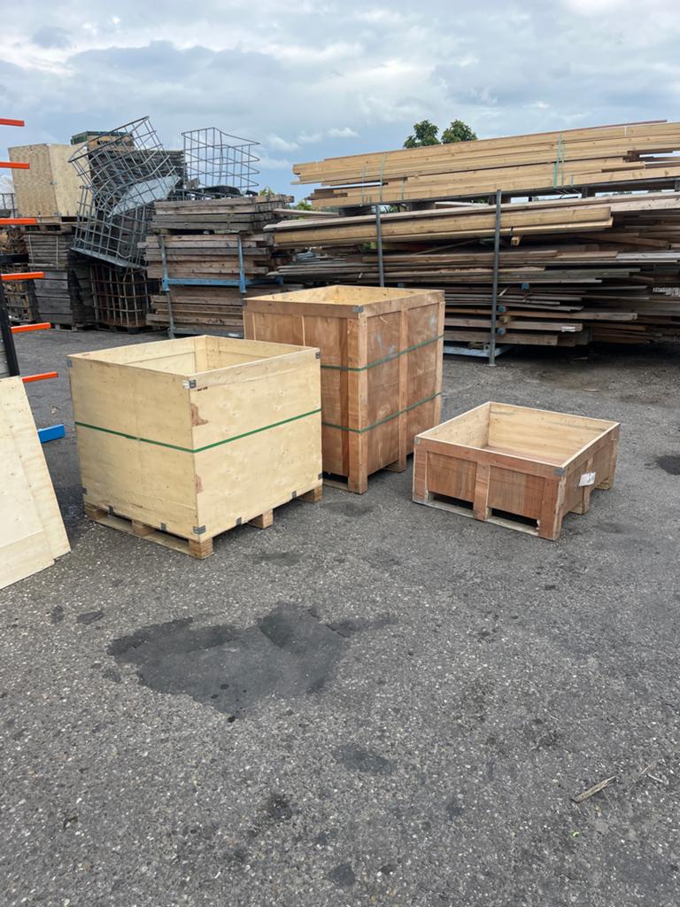 Diverse houten verhuiskratten - Stevig en ruim, Doe-het-zelf en Verbouw, Kratten en Dozen, Gebruikt, 100 cm of meer, 60 cm of meer