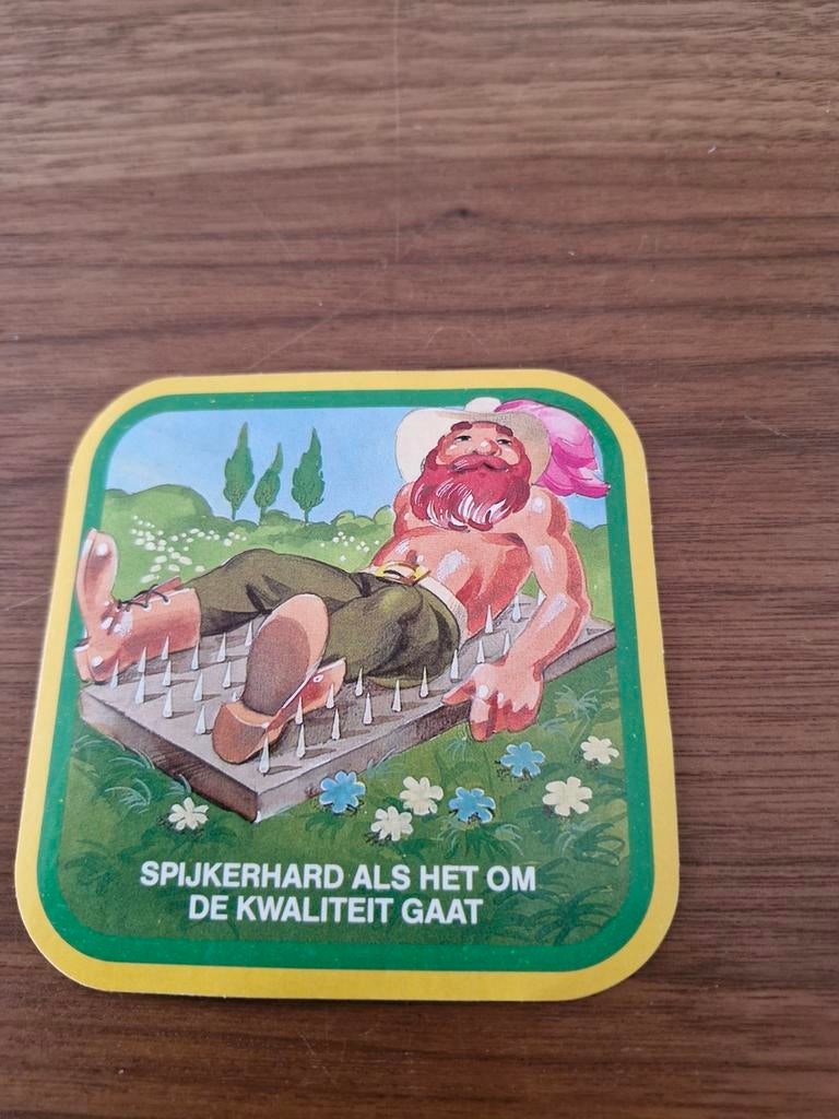 7689 Sticker 'Spijkerhard als het om de kwaliteit gaat, Ophalen of Verzenden, Gebruikt