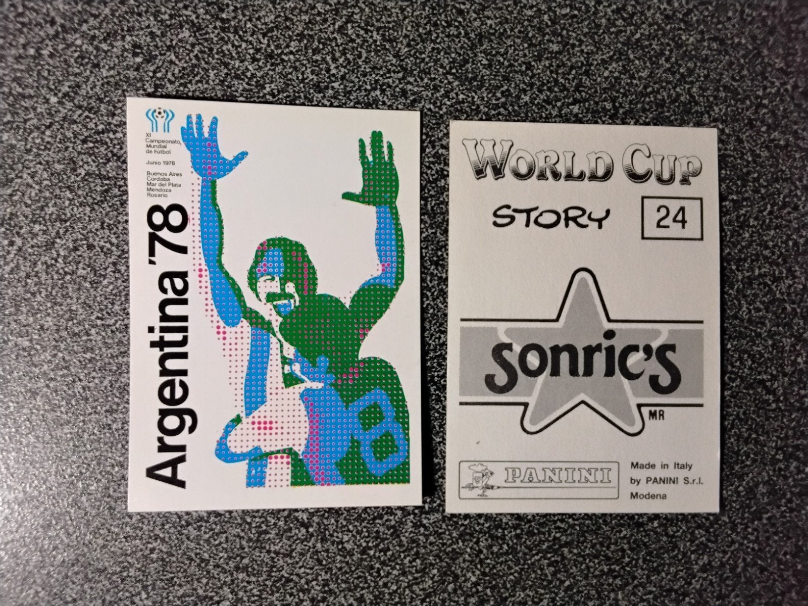 Panini World Cup Story Sticker Nummer 24 - Argentinië '78, Ophalen of Verzenden, Zo goed als nieuw, Poster, Plaatje of Sticker