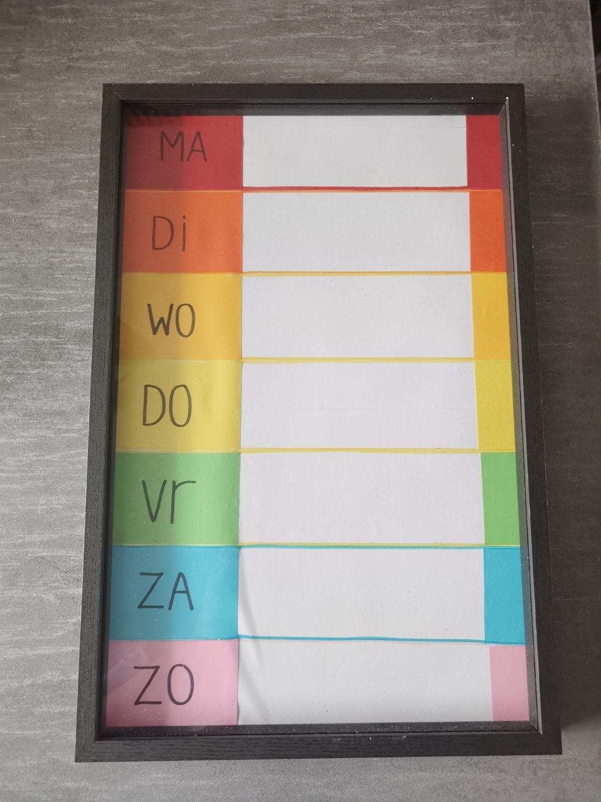 Zelfgemaakt planbord, Ophalen of Verzenden