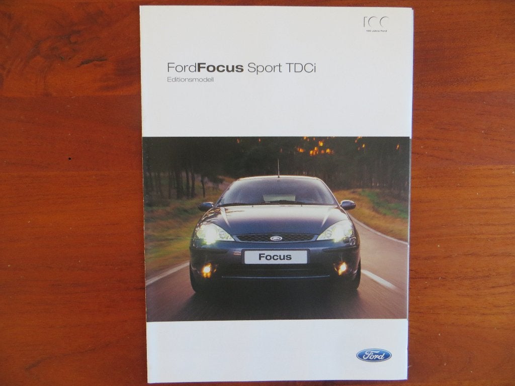 Ford Focus Sport TDCi (aug. 2003) met bijlage: Preisliste, Ophalen of Verzenden, Nieuw, Ford