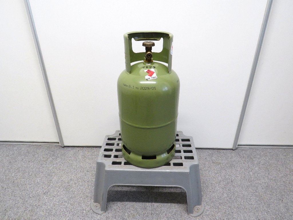 Groene camping gasfles - 5 kg - nog 18 % vol., Ophalen, Zo goed als nieuw