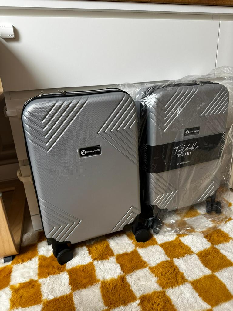 Norlander 2 handbagage koffers, Ophalen, 50 tot 60 cm, Hard kunststof, Nieuw