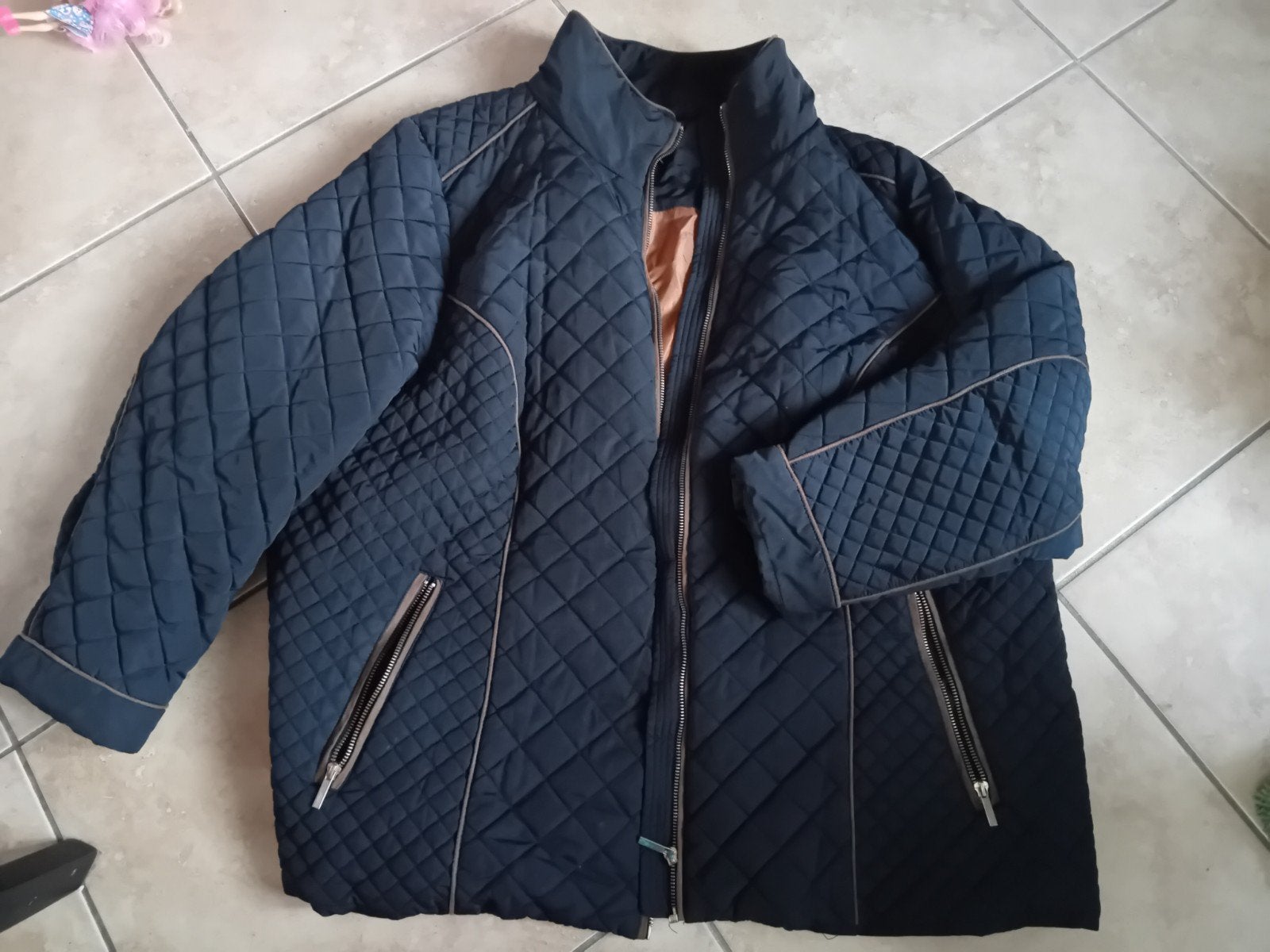 Ulla Popken Gewatteerde Jas - Maat 46/48 (XL), Ophalen, Blauw, Maat 46/48 (XL) of groter, Ulla Popken