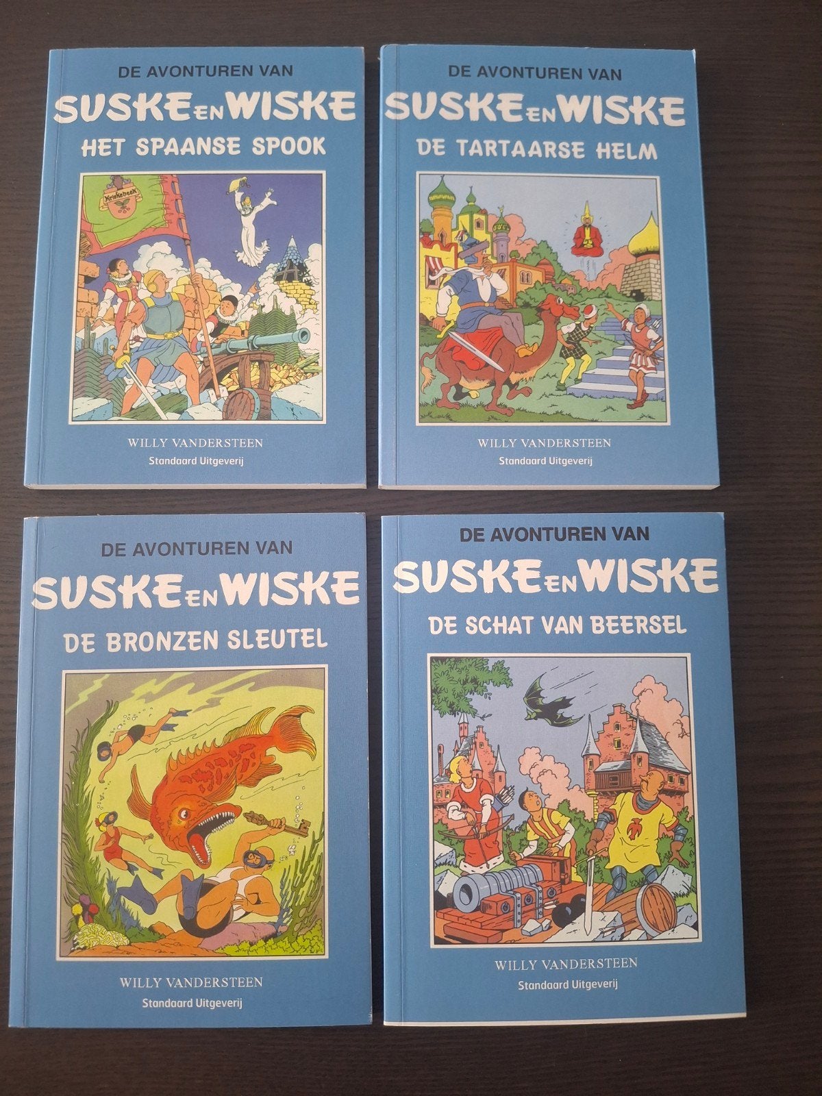 Suske en Wiske - 4 klassieke stripboeken, Meerdere stripboeken, Ophalen of Verzenden, Gelezen, Willy Vandersteen
