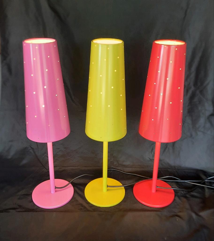 Tafellampen ikea tallvik rode roze groen,lees beschrijving, Ophalen of Verzenden, Zo goed als nieuw, Metaal, Minder dan 50 cm