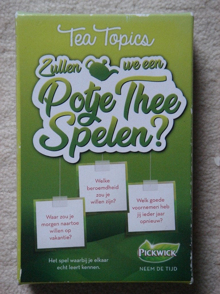 LEUK: Tea Topics: Zullen we een potje thee spelen? - NIEUW !, Een of twee spelers, Ophalen of Verzenden, Nieuw, Identity Games