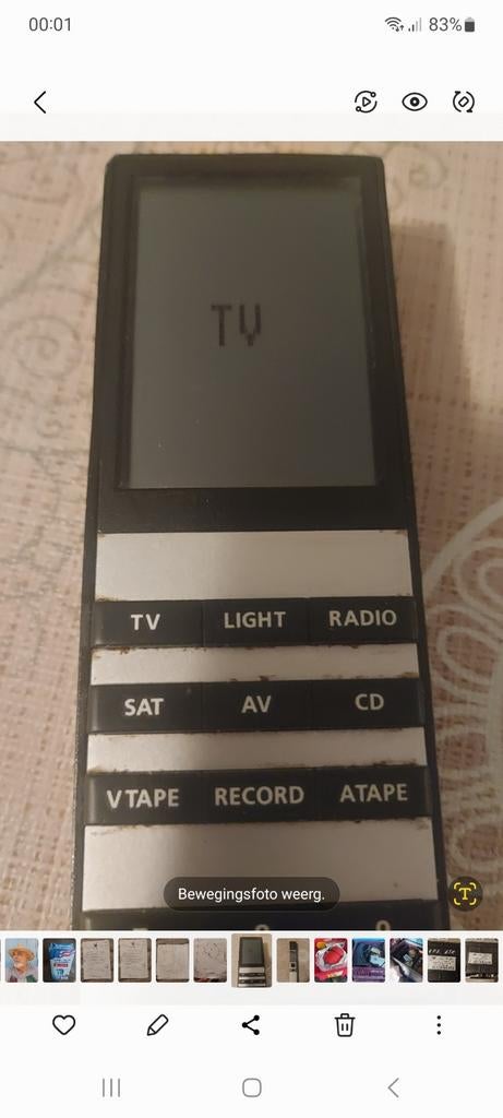 BANG&OLUFSEN. AFSTANDSBEDIENING, Audio, Tv en Foto, Afstandsbedieningen, Ophalen of Verzenden