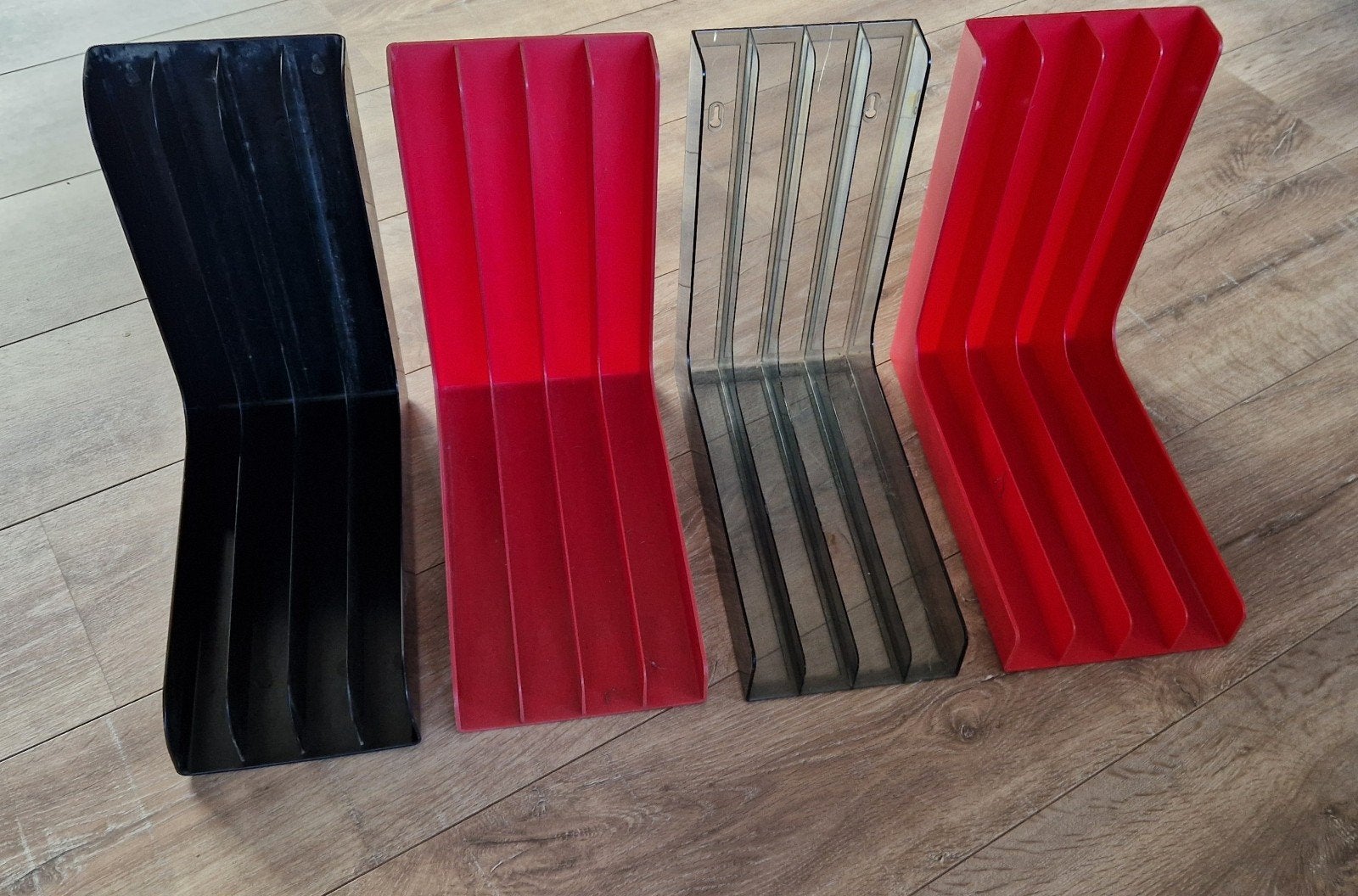Vintage Platenhouders voor Grammofoonplaten (4 stuks), Ophalen of Verzenden, Gebruikt, 12 inch, LP