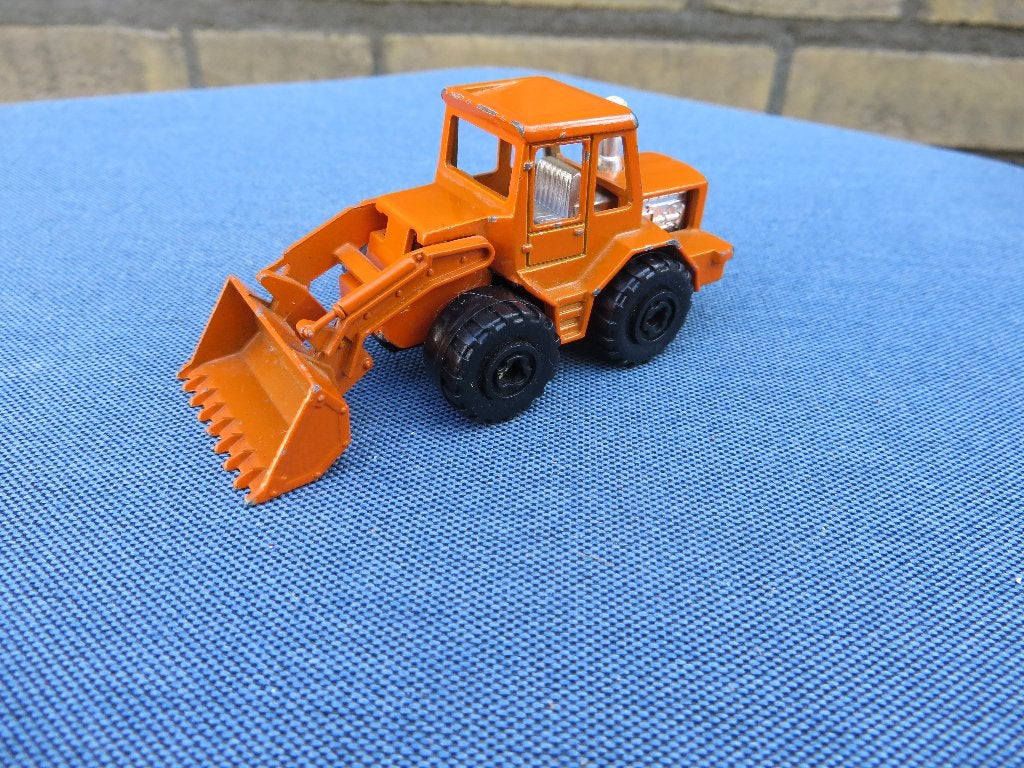 Majorette Bulldozer Tractor oranje, Ophalen of Verzenden, Gebruikt, Tractor of Landbouw