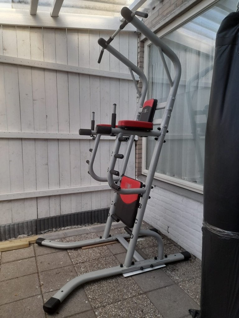 Power Tower Dip Station Pull Up Bar, Ophalen, Benen, Krachtstation, Aluminium