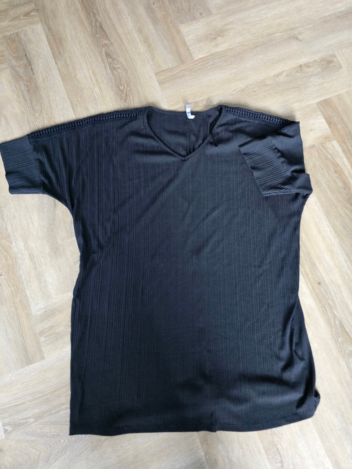 Zwarte tuniek Miss Etam maat 54, Kleding | Dames, Grote Maten, Ophalen, Zo goed als nieuw, Zwart, Blouse of Tuniek