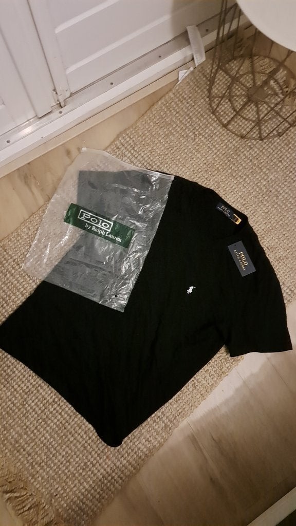 Ralph lauren t-shirt, Maat 48/50 (M), Zwart, Ralph Lauren, Nieuw