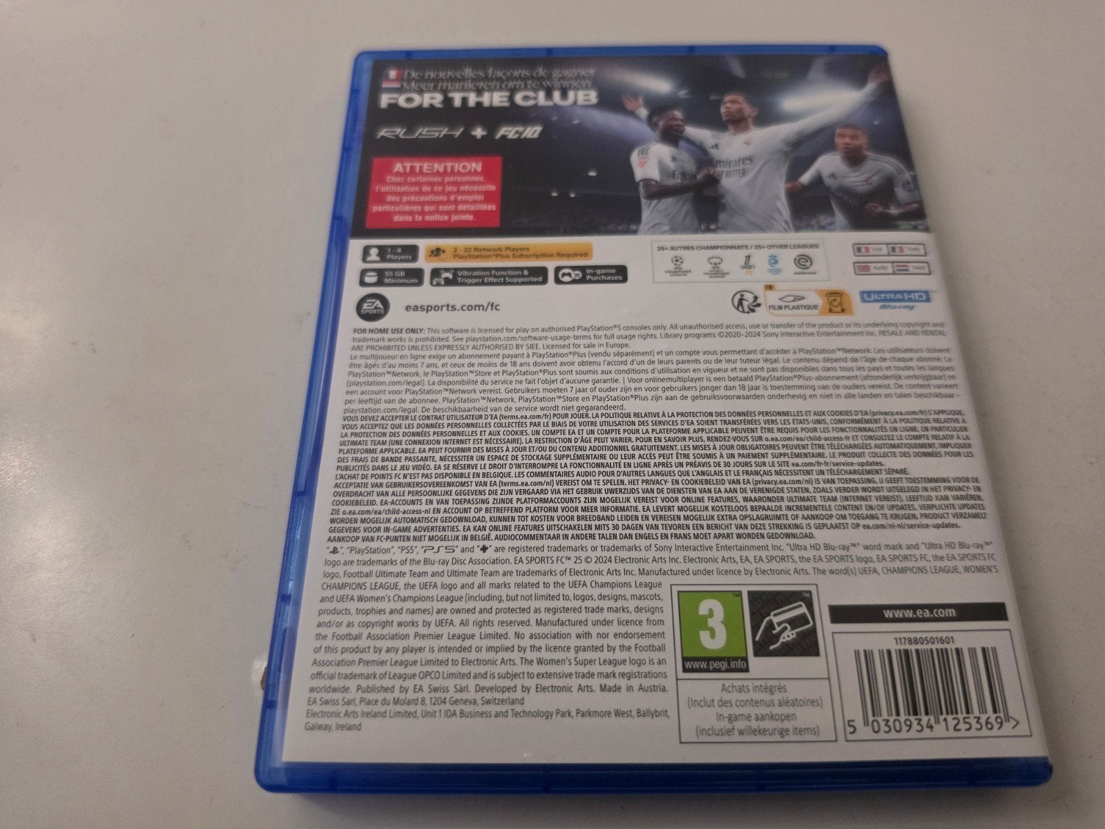 EA Sports FC 25 voor Playstation 5 Lees  Goed Aub, Electronic Arts, Place du Molard B, 1204 Geneva, Switzerland, Ophalen of Verzenden