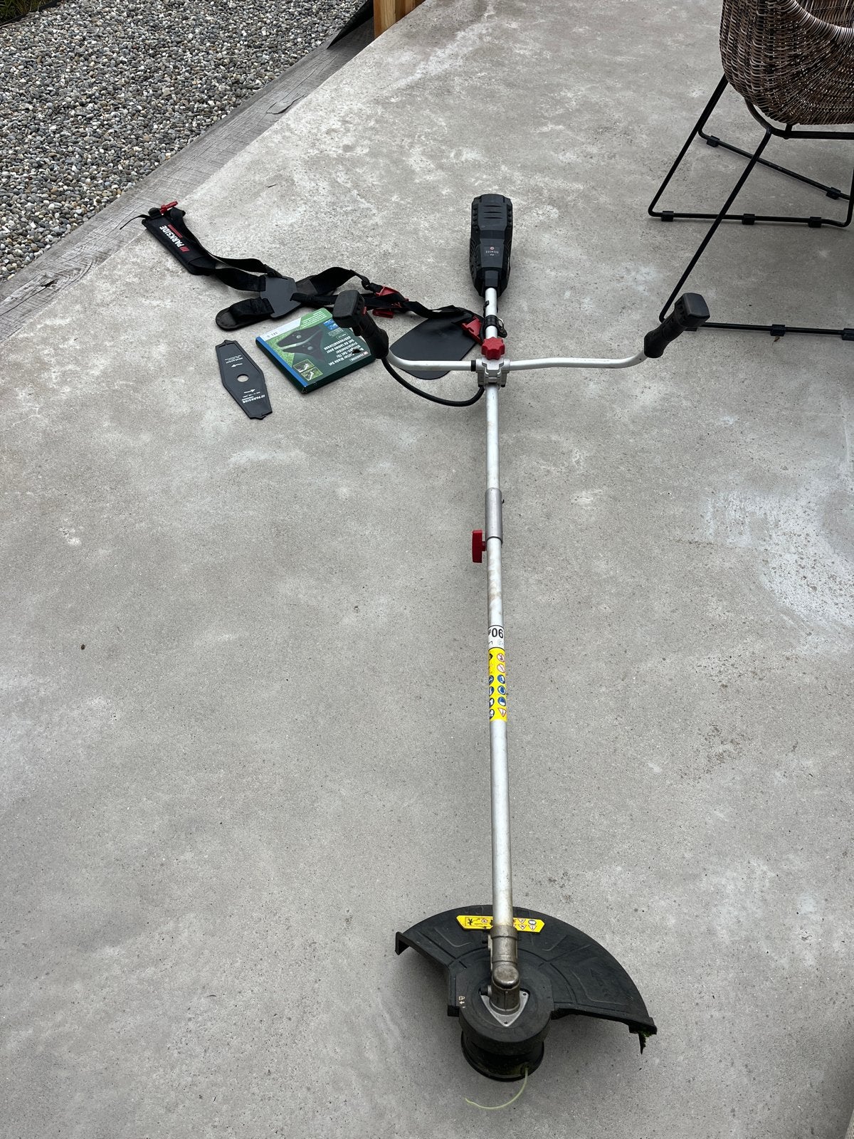 Parkside Performance 40v Accu Grastrimmer/Bosmaaier, Ophalen, Cirkelmaaier, Accu-grasmaaier, Zo goed als nieuw