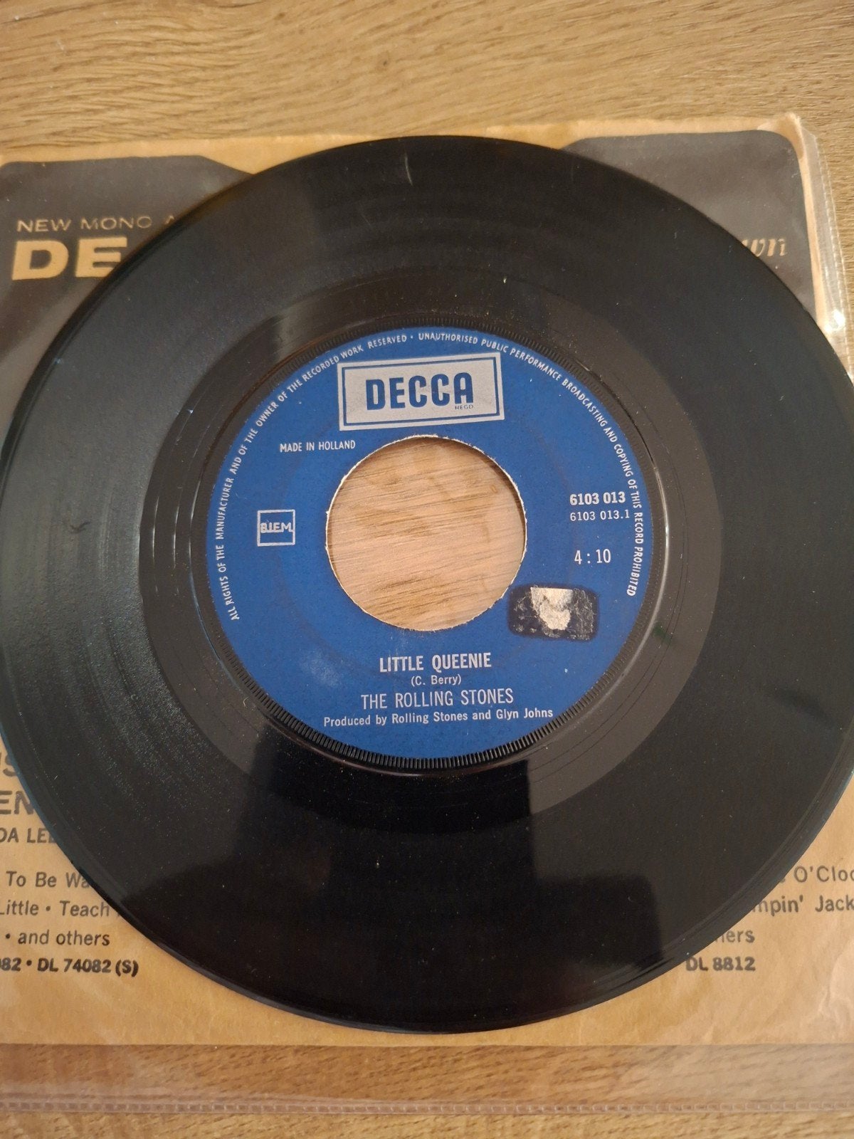 The Rolling Stones - Love in Vain / Little Queenie 7 inch, Rock, Gebruikt, Originele persing, 7 inch