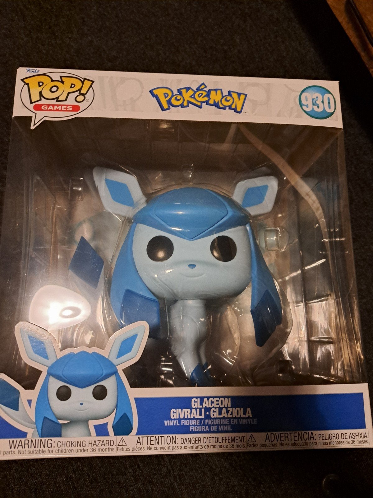 grote funko pop in doos pokemon  glaceon 930, Verzamelen, Ophalen, Nieuw