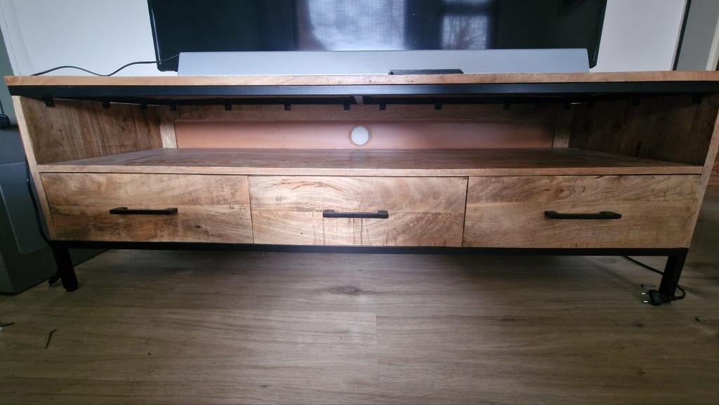 TV meubel Trevor Leen Bakker, Ophalen, Zo goed als nieuw, Minder dan 100 cm, Metaal