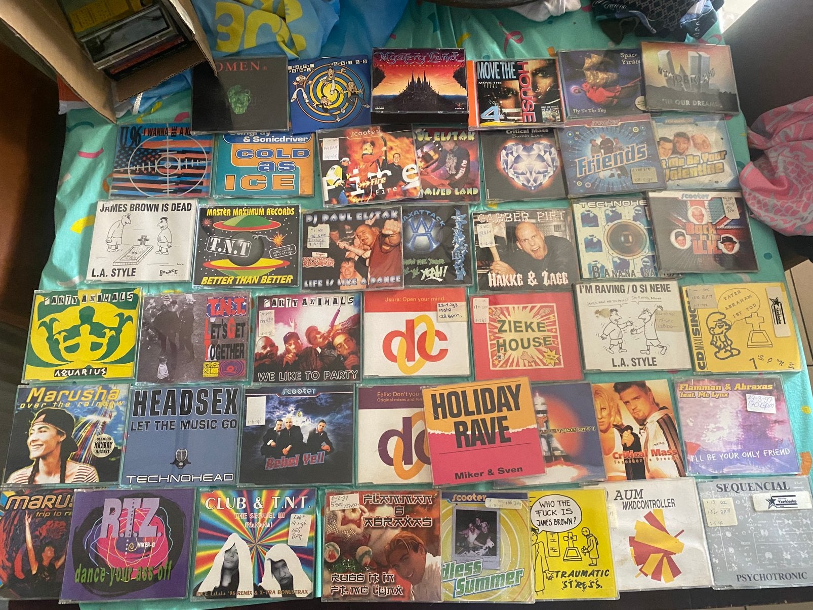 Hardcore maxi singels 60 stuks, Cd's en Dvd's, Ophalen of Verzenden, Zo goed als nieuw