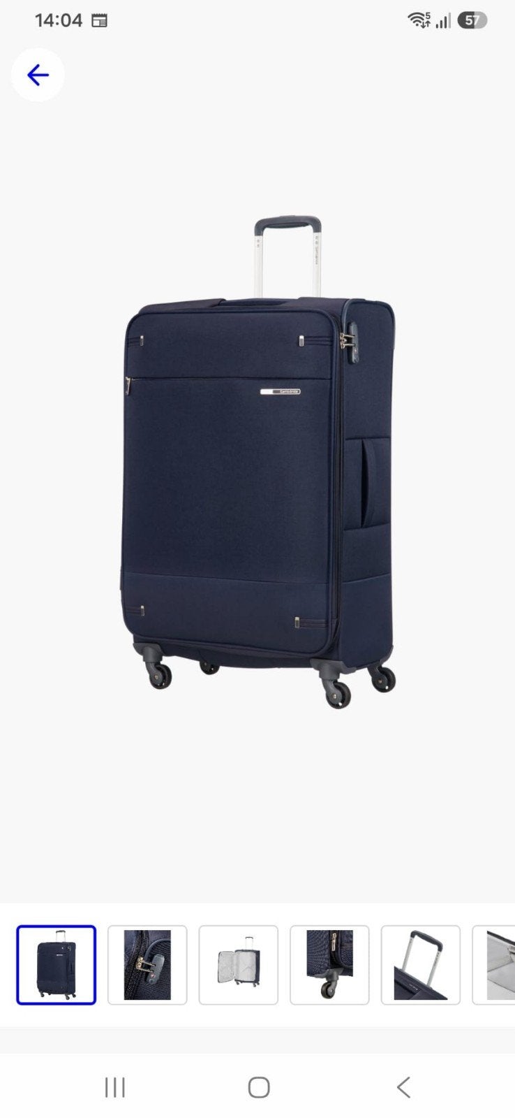 Samsonite 2 mal   Koffer - Blauw, Uitschuifbare handgreep, 30 cm of meer, Blauw, Ophalen of Verzenden