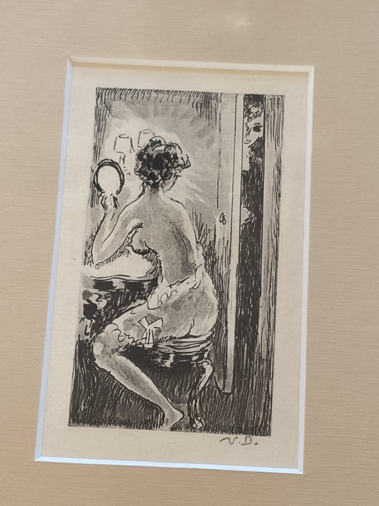 Kees van Dongen – litho’s ‘Femme avec miroir ’ 1950, Antiek en Kunst, Portret en Figuren, Ophalen of Verzenden, Gelimiteerde oplage