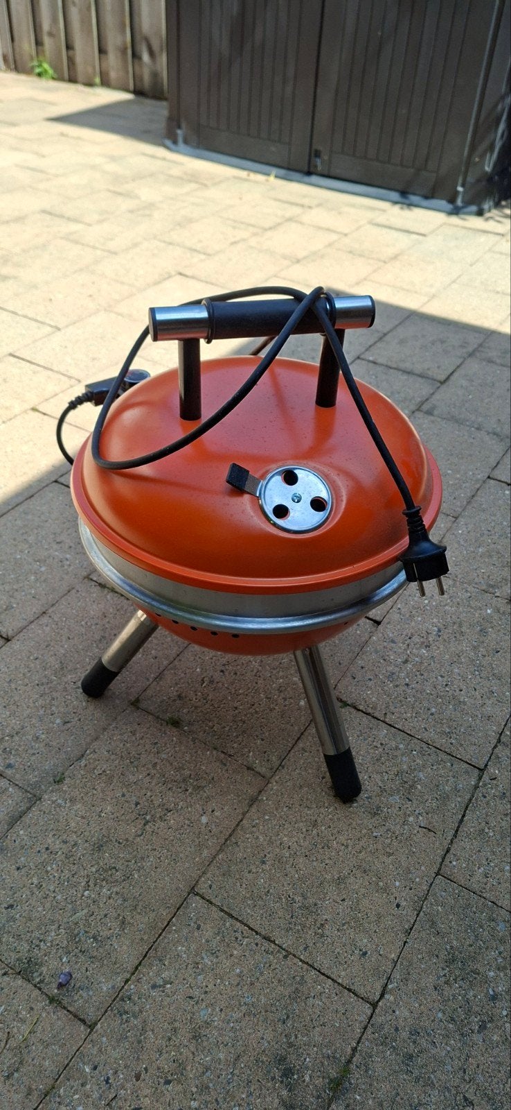 Vintage Oranje Elektrische Barbecue - Draagbaar, Ophalen, Gebruikt, Onbekend