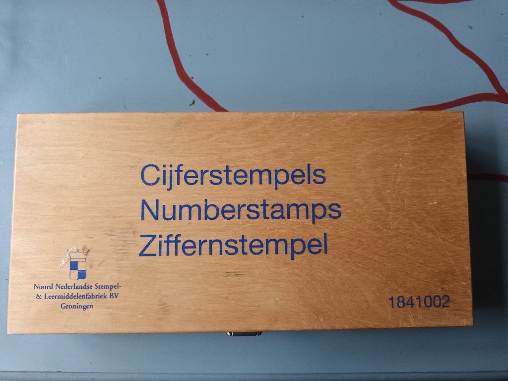 cijferstempels Noord Nederlandse stempelfabriek, Ophalen of Verzenden, Gebruikt, Rekenen