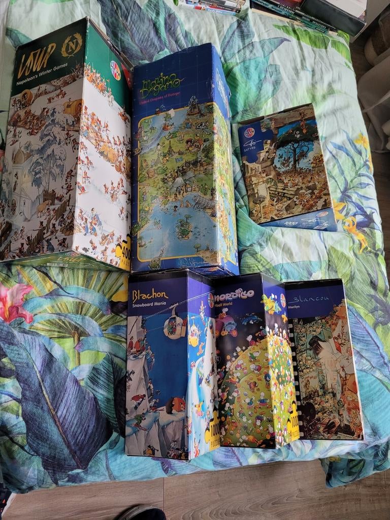 Set van 6 complete Heye puzzels, Hobby en Vrije tijd, Denksport en Puzzels, Ophalen of Verzenden, 500 t/m 1500 stukjes