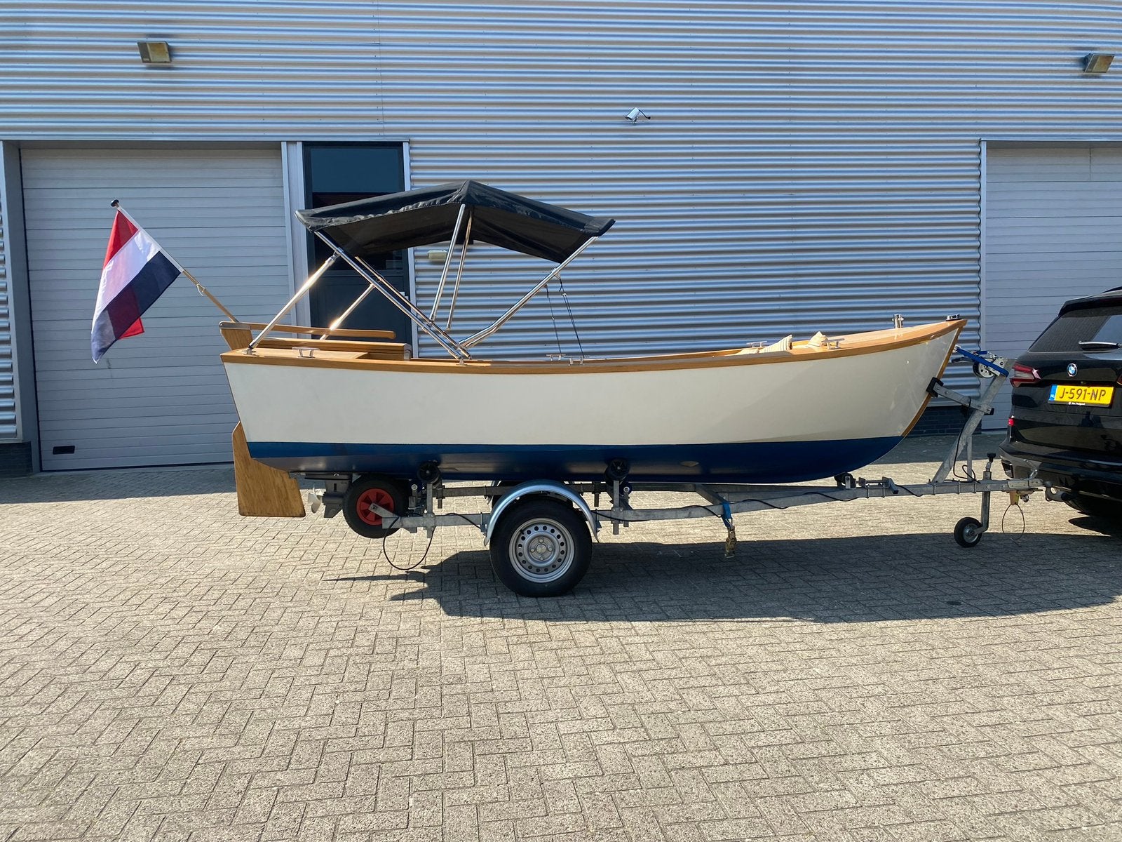 Prachtige sloep 4,70 meter met trailer en biminitop, Overige merken, Tot 1.00 meter, Ophalen of Verzenden, Rondzit