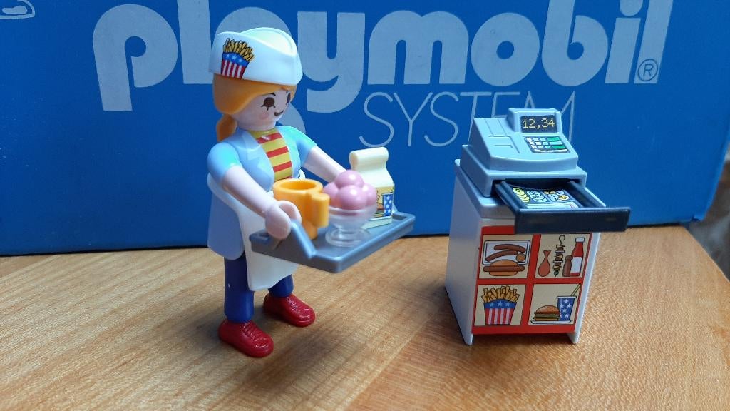 city life winkel restaurant vliegveld 5292 serveerster 100%, Kinderen en Baby's, Speelgoed | Playmobil, Zo goed als nieuw, Ophalen of Verzenden