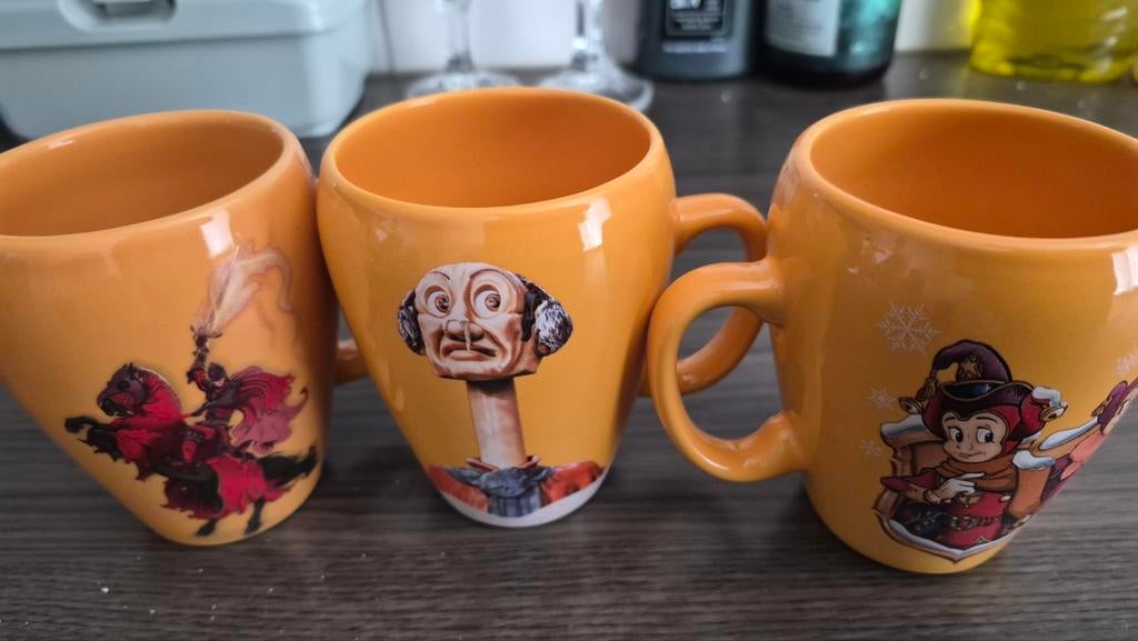 3x Chocomel Efteling Mokken - Sprookjesbos Collectie, Verzamelen, Efteling, Zo goed als nieuw, Gebruiksvoorwerp, Ophalen