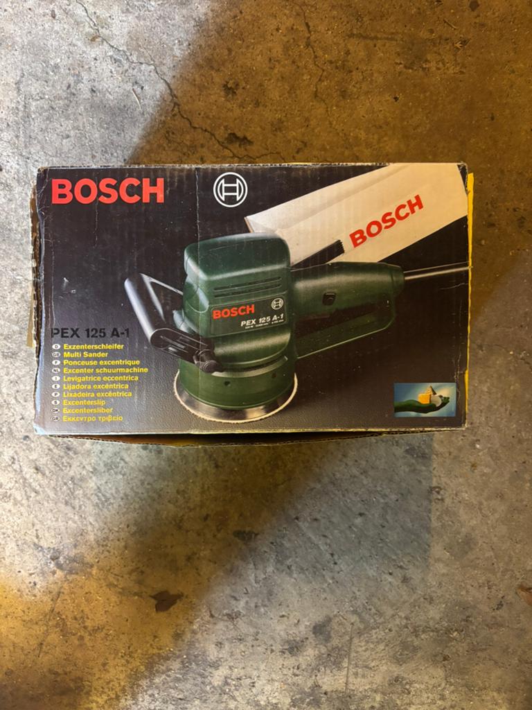 Bosch PEX 125 A-1 Excentrische Schuurmachine, Doe-het-zelf en Verbouw, Gereedschap | Schuurmachines, Ophalen, Gebruikt, Minder dan 600 watt