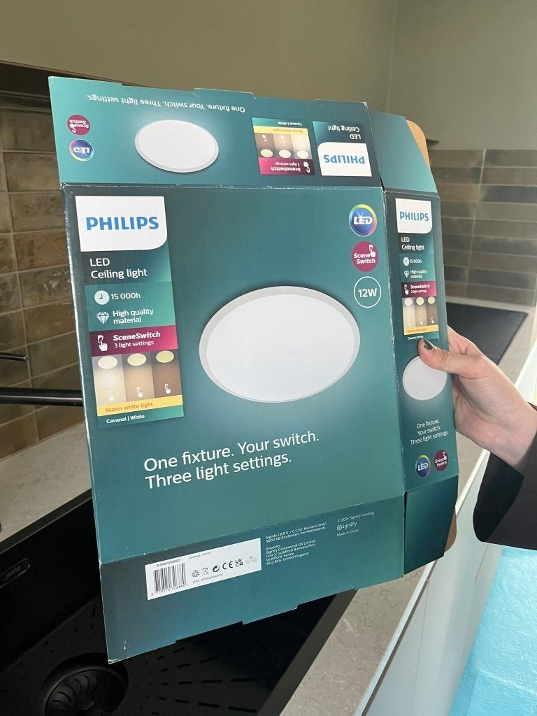 5x Philips plafondlamp Superslim Sceneswitch 15W, Ophalen, Kunststof, Overige stijlen, Nieuw