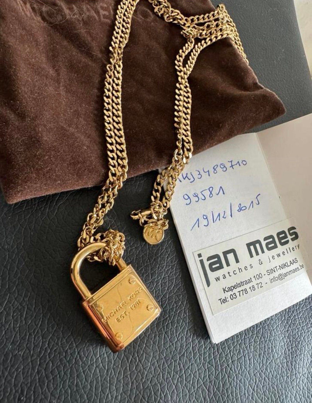 Michael kors ketting, Ophalen of Verzenden, Zo goed als nieuw, Goud, Overige materialen