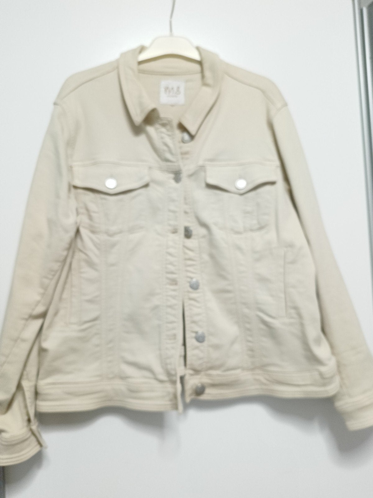 MS Mode spijkerjasje maat 48, Beige, Maat 46/48 (XL) of groter, Ophalen of Verzenden, Zo goed als nieuw